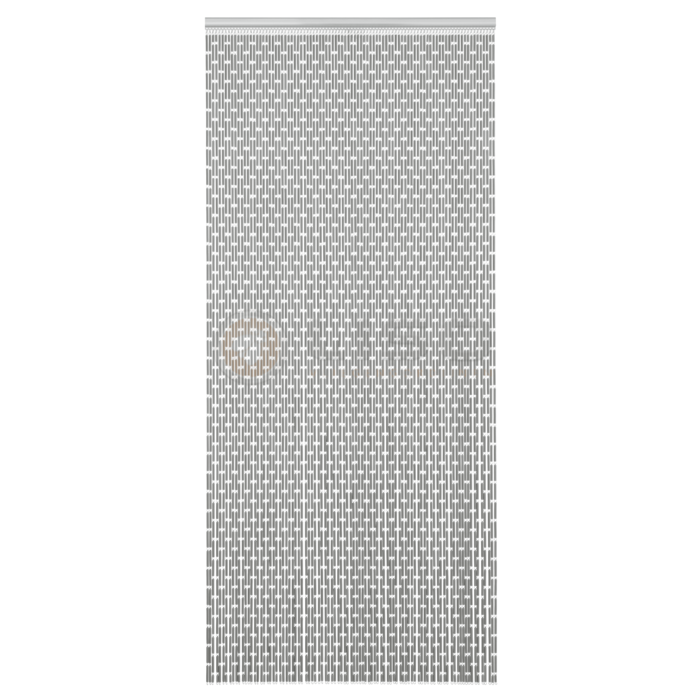 Liso ® Vliegengordijn Liso ® Hulzengordijn LISO 0032 Zilver metallic | Kant en Klaar 100 x 232 cm