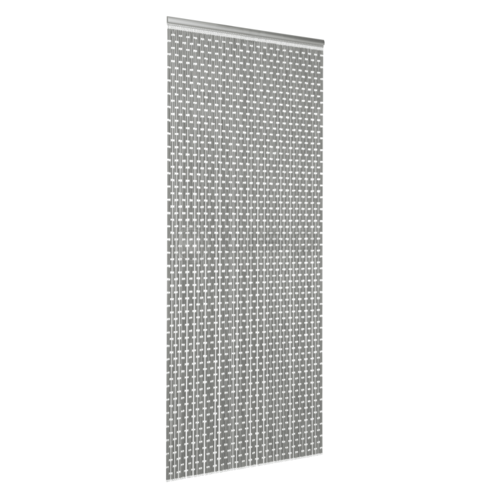Liso ® Vliegengordijn Liso ® Hulzengordijn LISO 0032 Zilver metallic | Kant en Klaar 100 x 232 cm