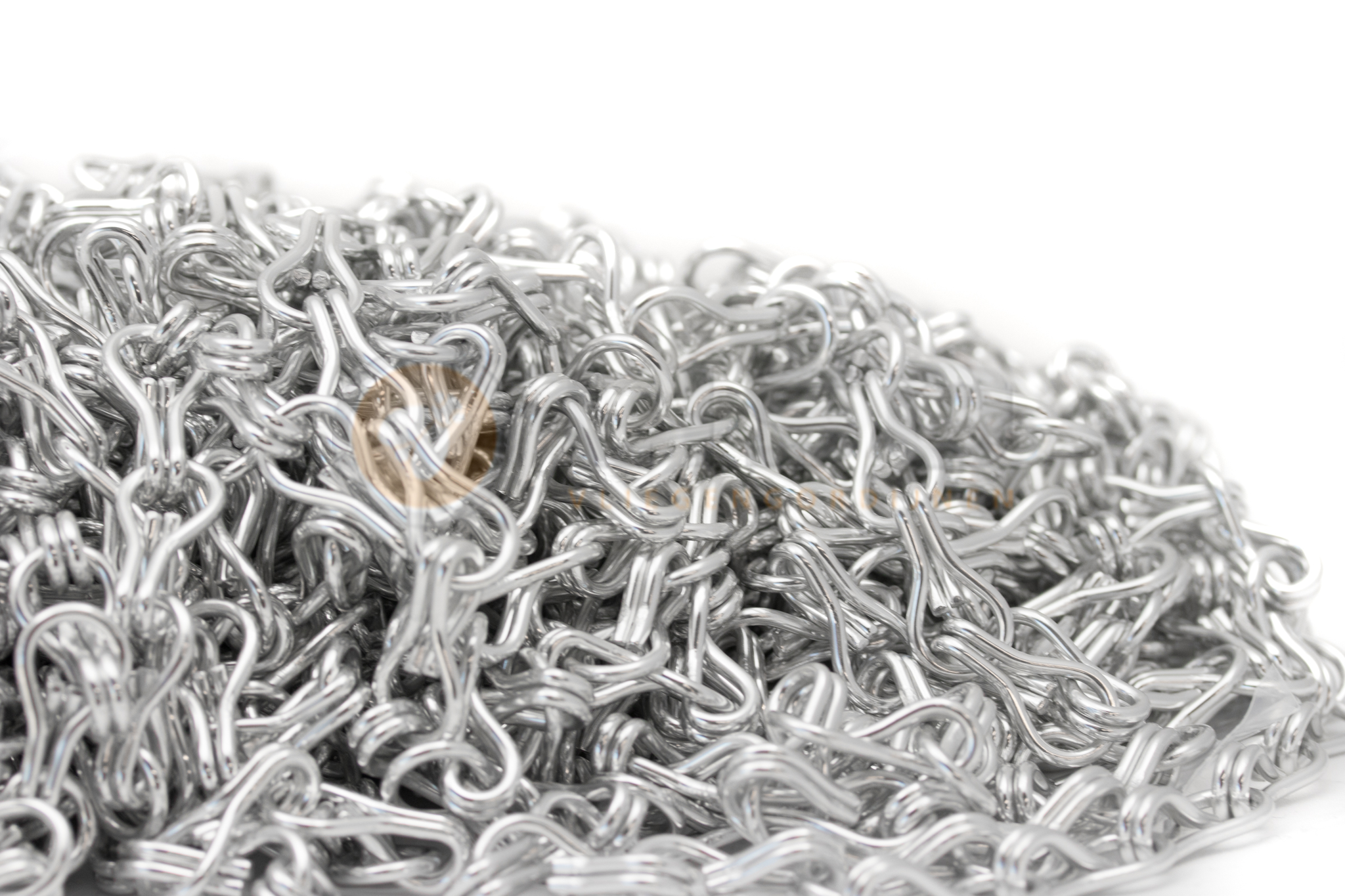 Liso® Aluminium kettinggordijn Aluminium ketting voor Liso® kettinggordijn – Zilver | Per meter