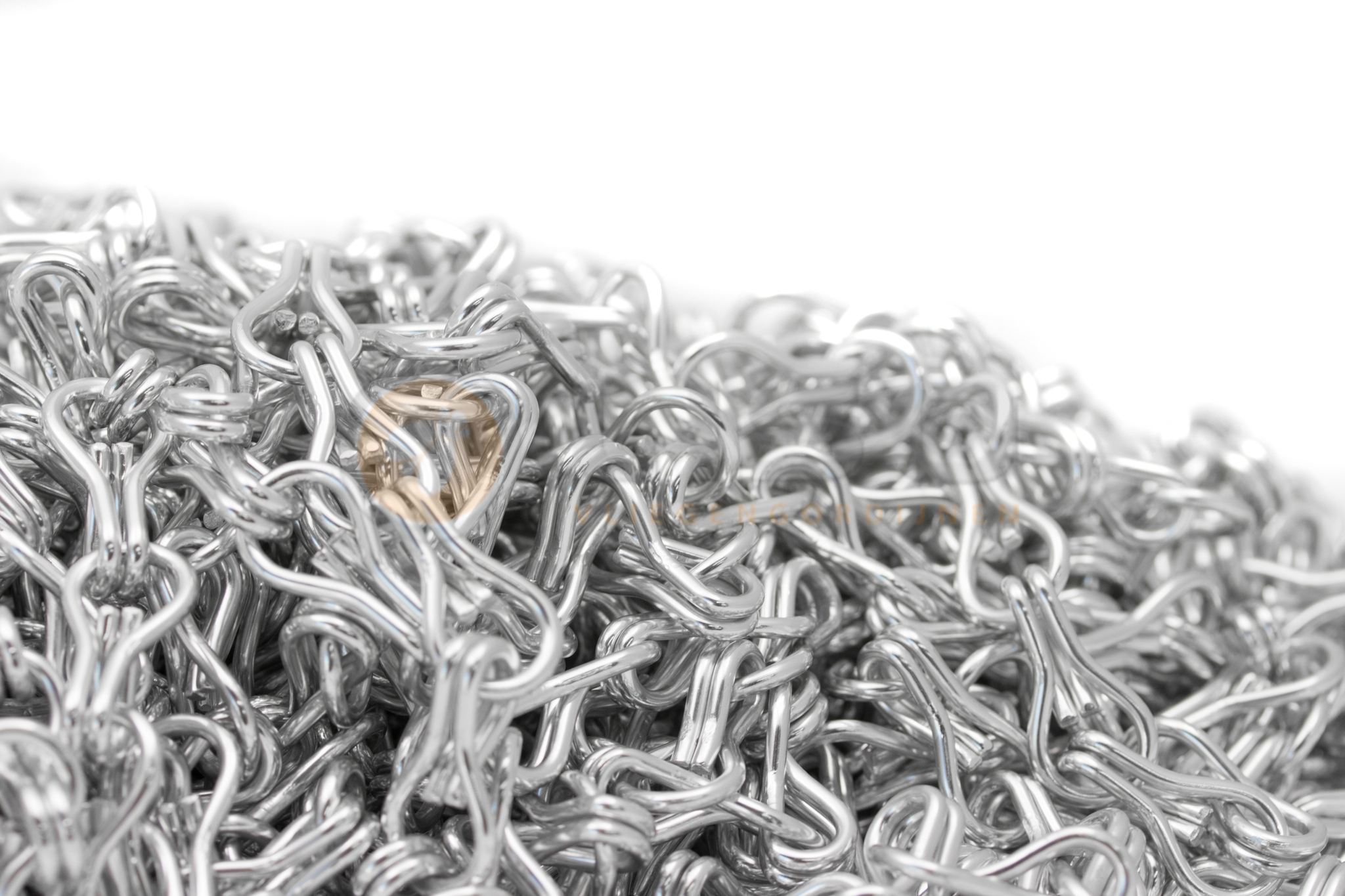 Liso® Aluminium kettinggordijn Aluminium ketting voor Liso® kettinggordijn – Zilver | Per meter