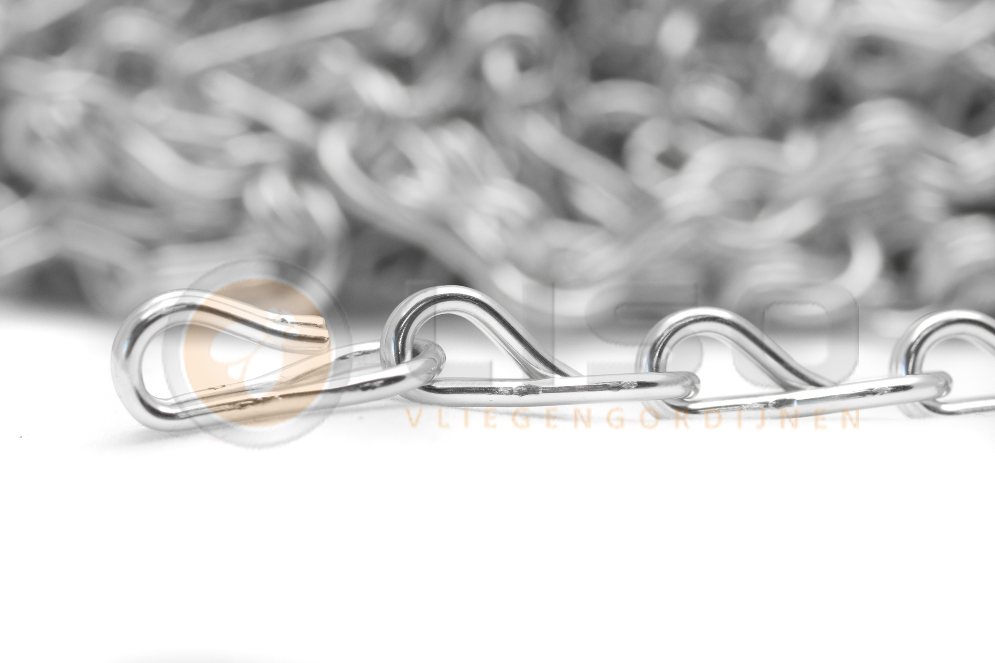 Liso® Aluminium kettinggordijn Aluminium ketting voor Liso® kettinggordijn – Zilver | Per meter