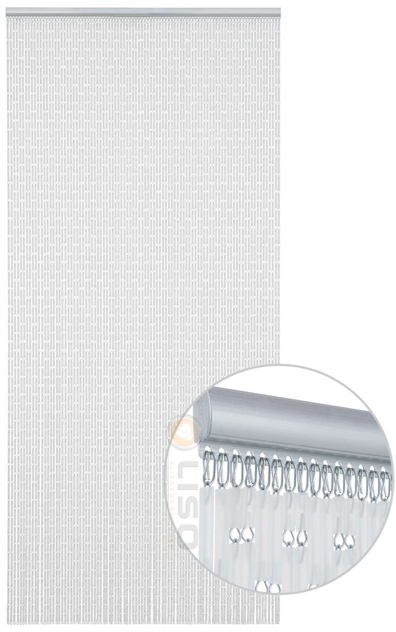 Liso ® Vliegengordijn Liso ® Hulzengordijn LISO 0001 Transparant mat | Op maat gemaakt