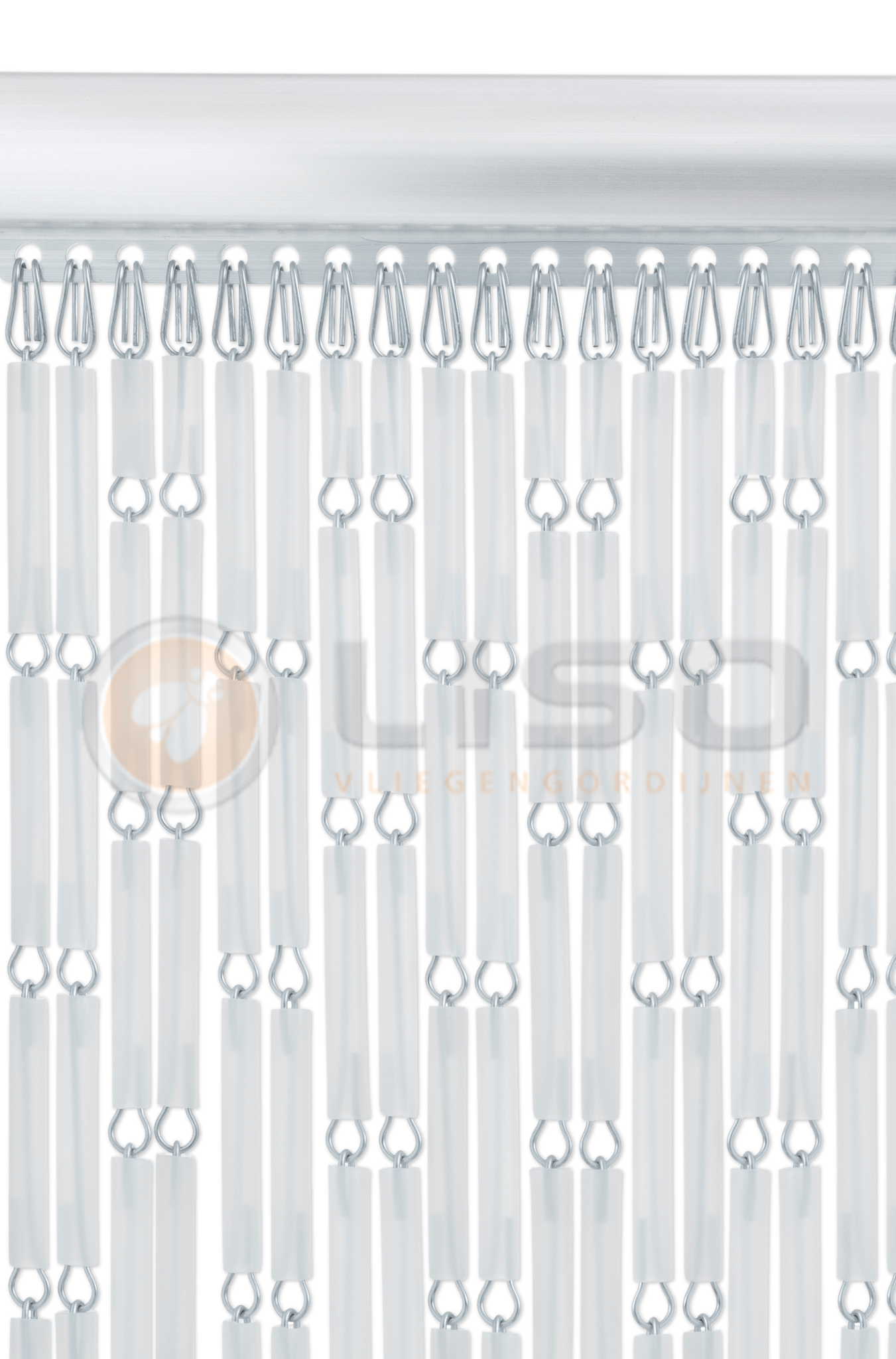 Liso ® Vliegengordijn Liso ® Hulzengordijn LISO 0001 Transparant mat | Op maat gemaakt