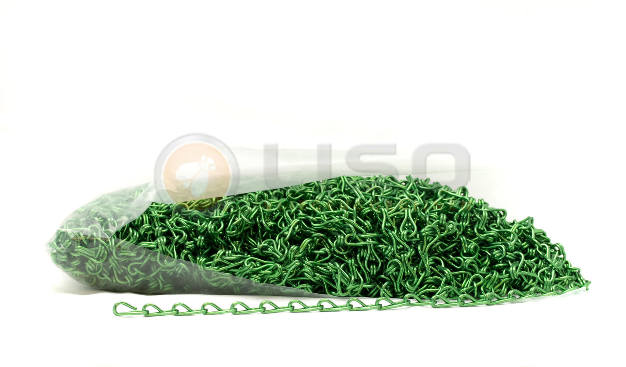 Liso® Aluminium kettinggordijn Aluminium ketting voor Liso® kettinggordijn – Donkergroen | Per meter