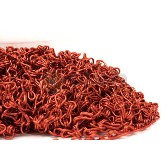 Liso® Aluminium kettinggordijn Aluminium ketting voor Liso® kettinggordijn – Rood | Per meter