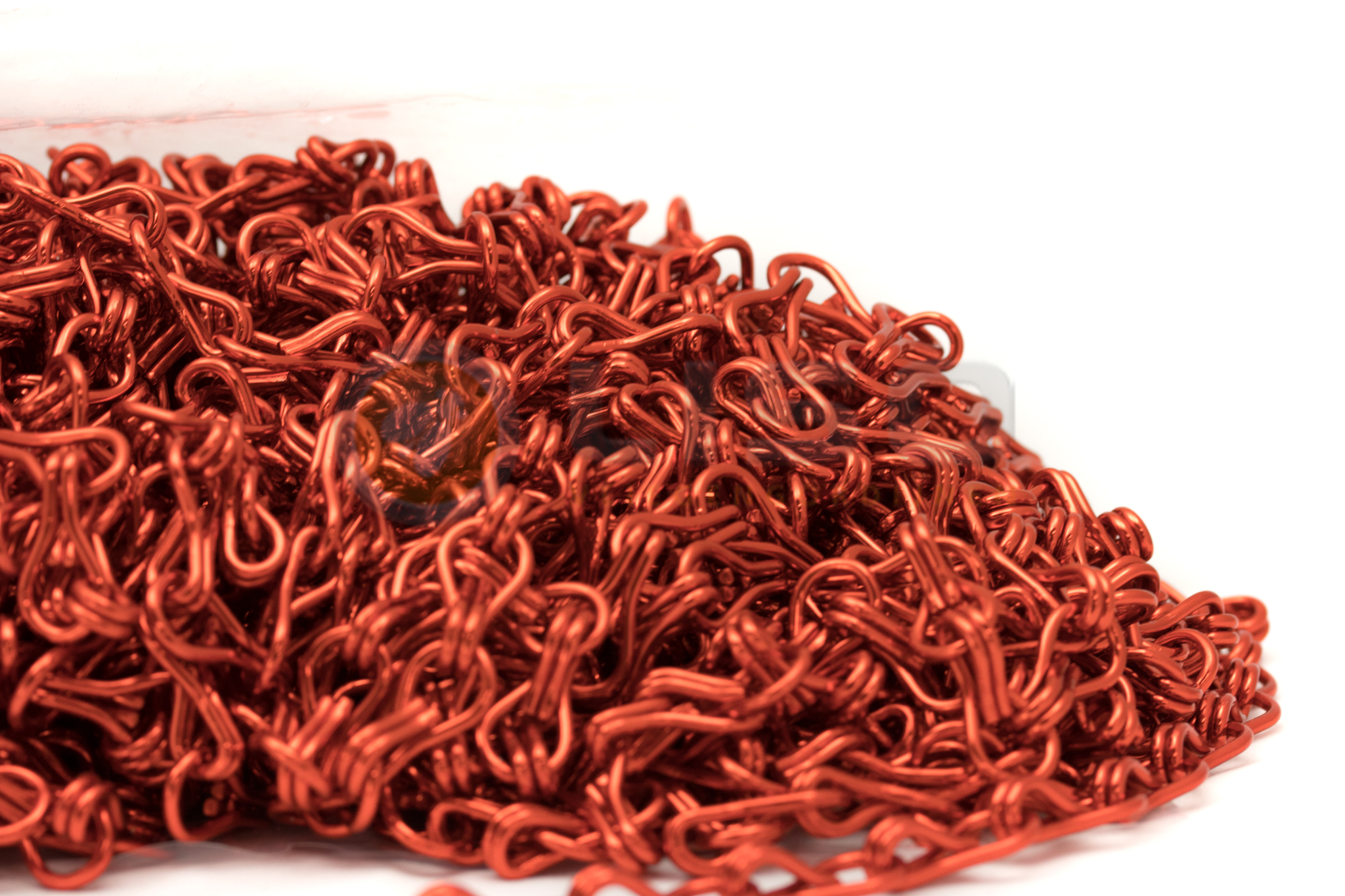 Liso® Aluminium kettinggordijn Aluminium ketting voor Liso® kettinggordijn – Rood | Per meter