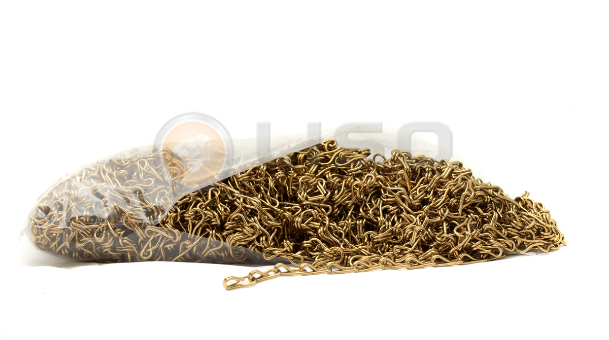 Liso® Aluminium kettinggordijn Aluminium ketting voor Liso® kettinggordijn – Bruin / Brons | Per meter