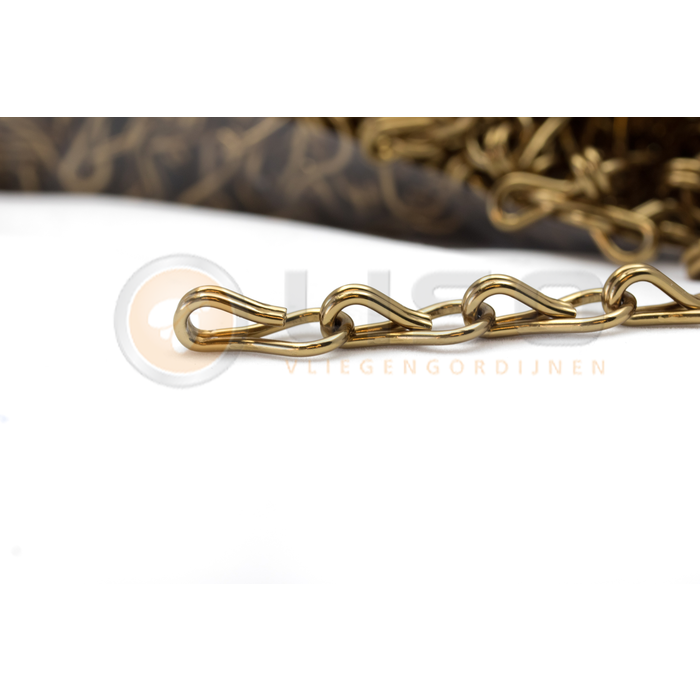 Liso® Aluminium kettinggordijn Aluminium ketting voor Liso® kettinggordijn – Bruin / Brons | Per meter