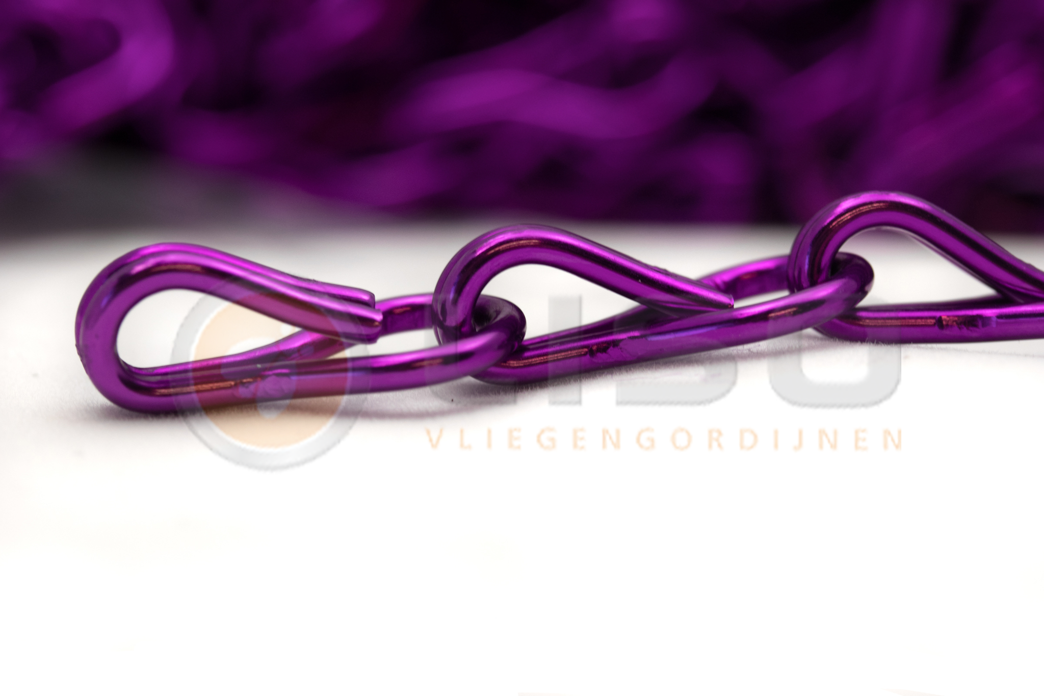 Liso® Aluminium kettinggordijn Aluminium ketting voor Liso® kettinggordijn – Paars | Per meter