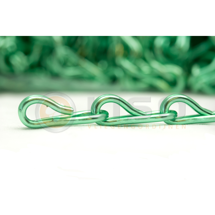 Liso® Aluminium kettinggordijn Aluminium ketting voor Liso® kettinggordijn – Lichtgroen | Per meter