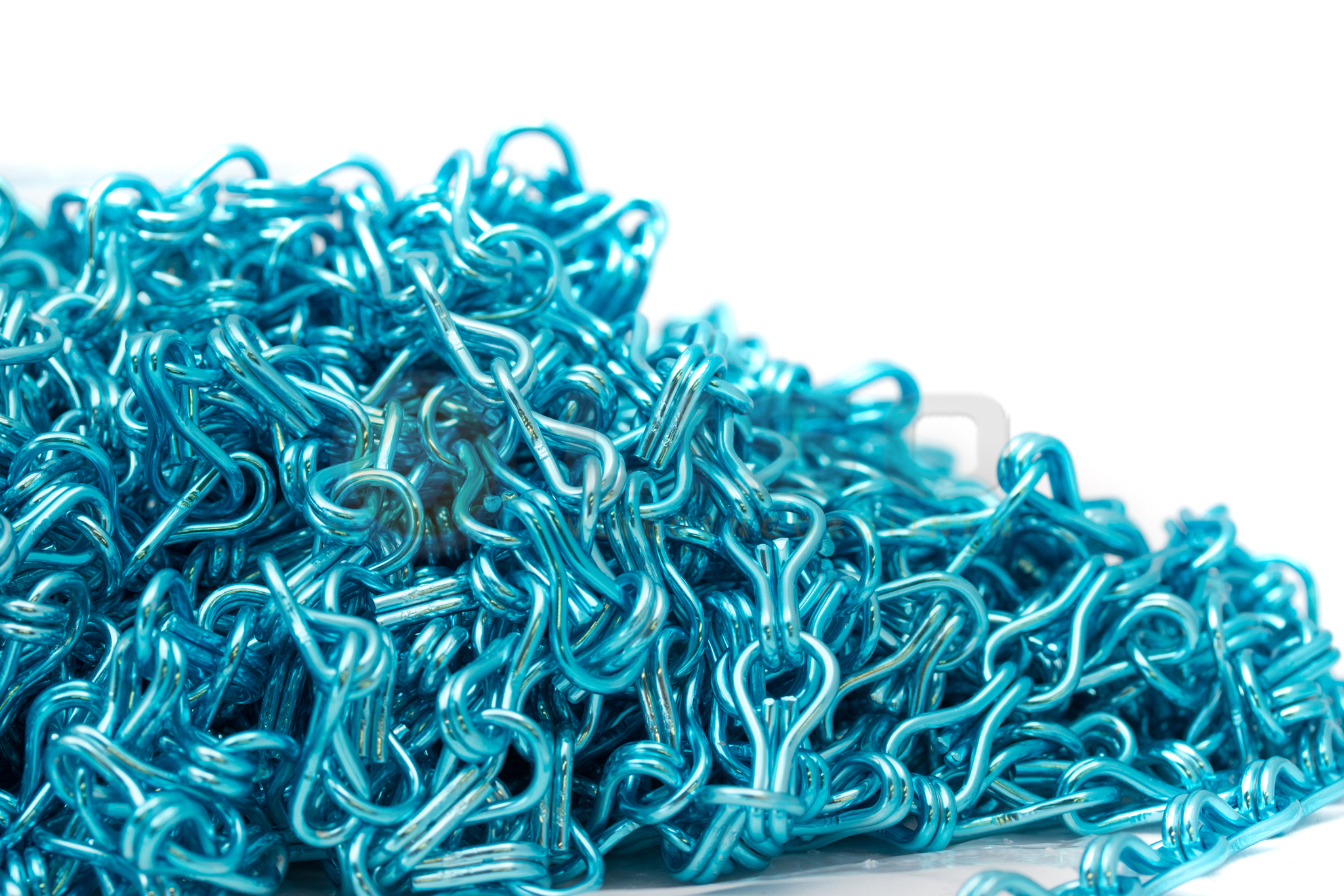 Liso® Aluminium kettinggordijn Aluminium ketting voor Liso® kettinggordijn – Lichtblauw | Per meter