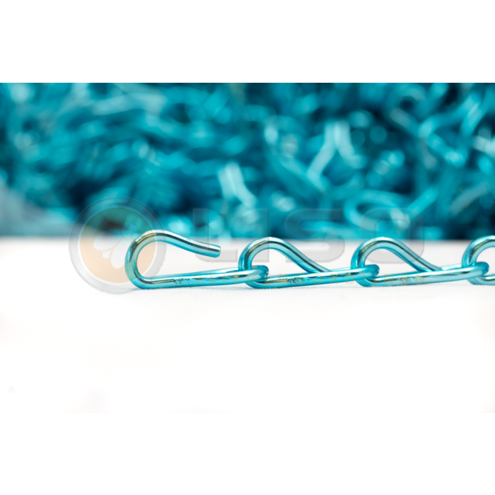 Liso® Aluminium kettinggordijn Aluminium ketting voor Liso® kettinggordijn – Lichtblauw | Per meter