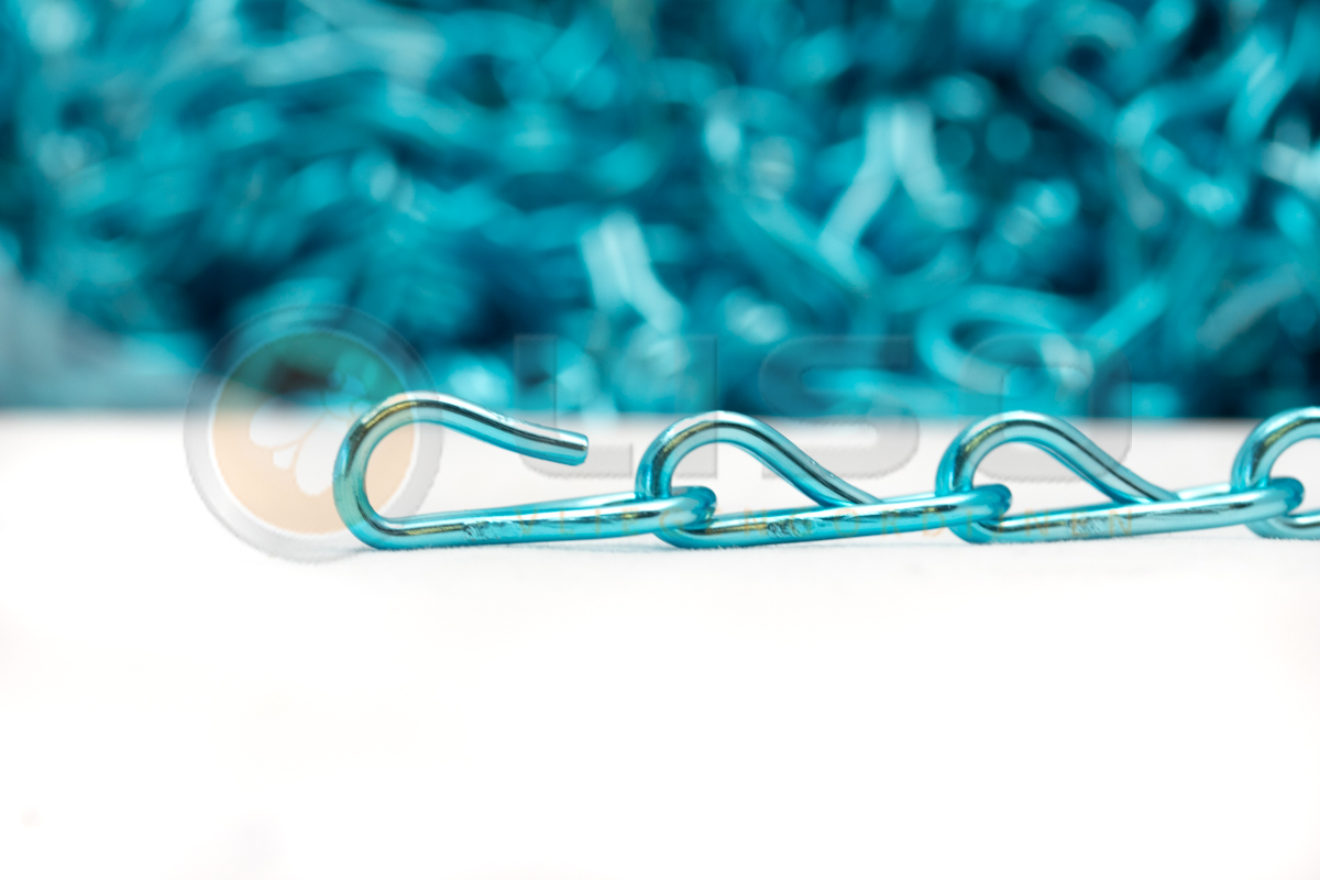 Liso® Aluminium kettinggordijn Aluminium ketting voor Liso® kettinggordijn – Lichtblauw | Per meter