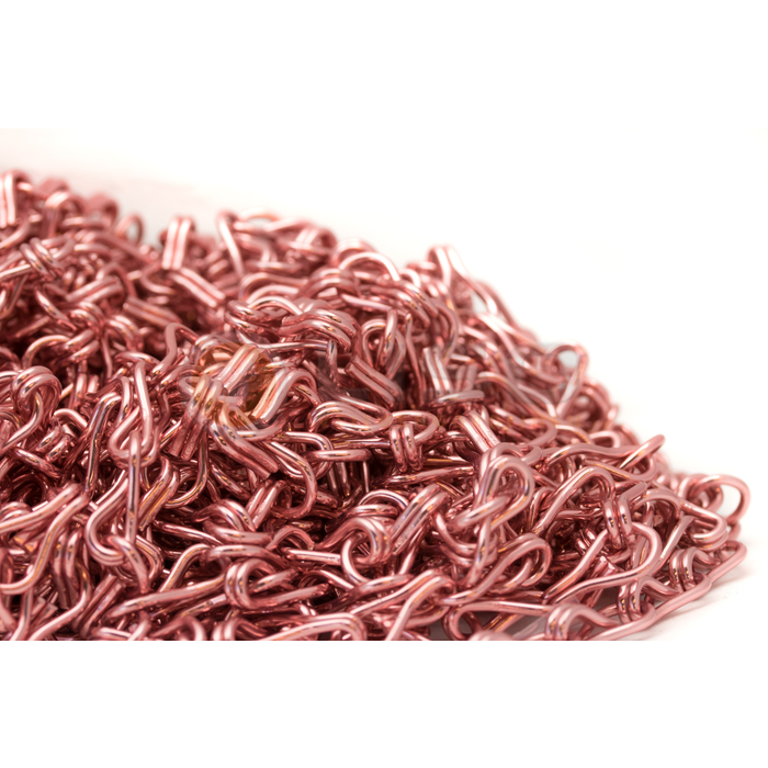 Liso® Aluminium kettinggordijn Aluminium ketting voor Liso® kettinggordijn – Roze / koper | Per meter