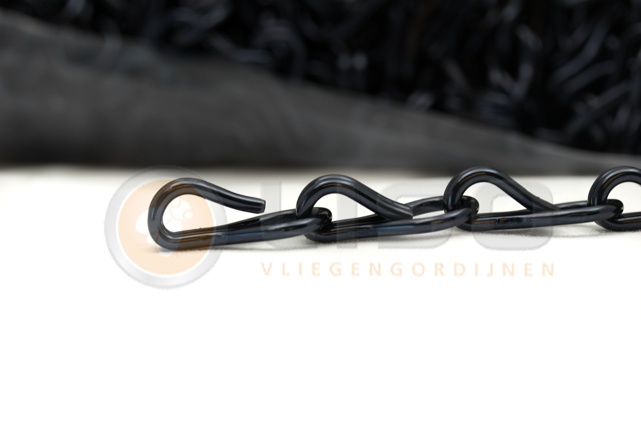 Liso® Aluminium kettinggordijn Aluminium ketting voor Liso® kettinggordijn – Zwart | Per meter