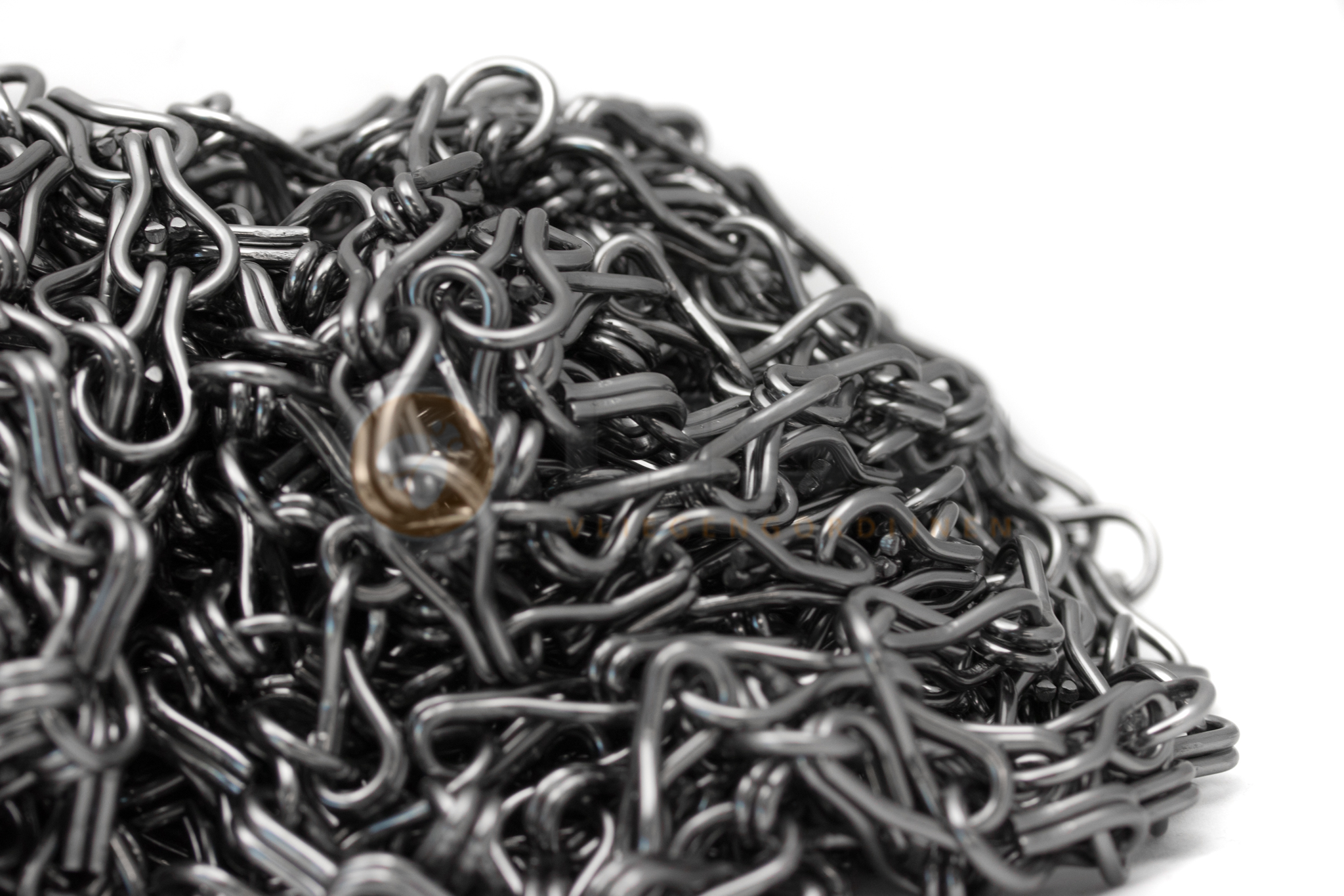 Liso® Aluminium kettinggordijn Aluminium ketting voor Liso® kettinggordijn – Antraciet / grijs | Per meter