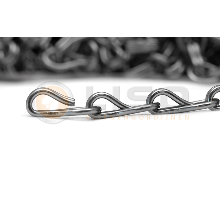 Liso ® Liso ® Kettinggordijn kleur Antraciet/Grijs - per meter