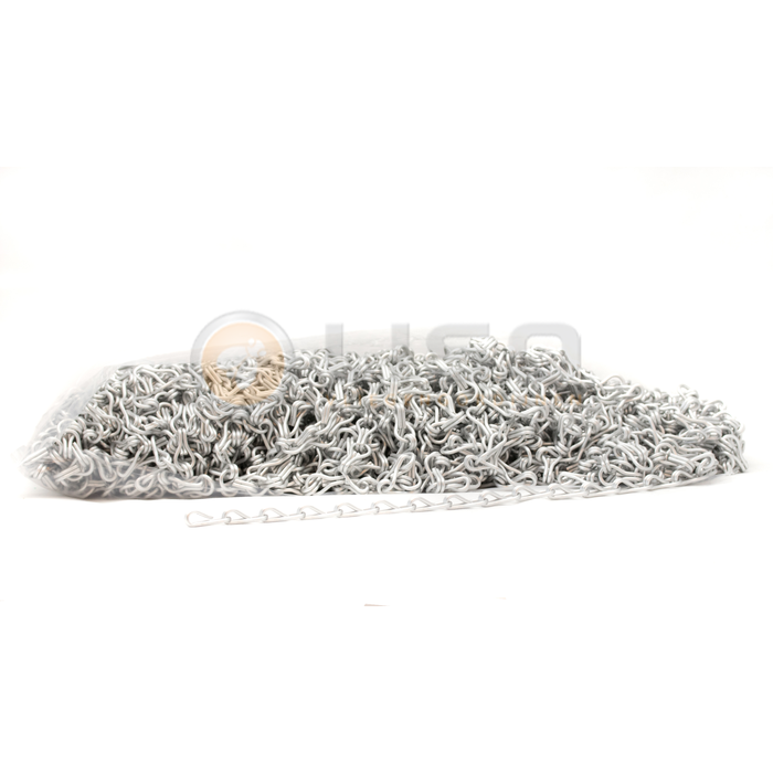Liso ® Liso ® Kettinggordijn kleur Zilver Satin  - per meter