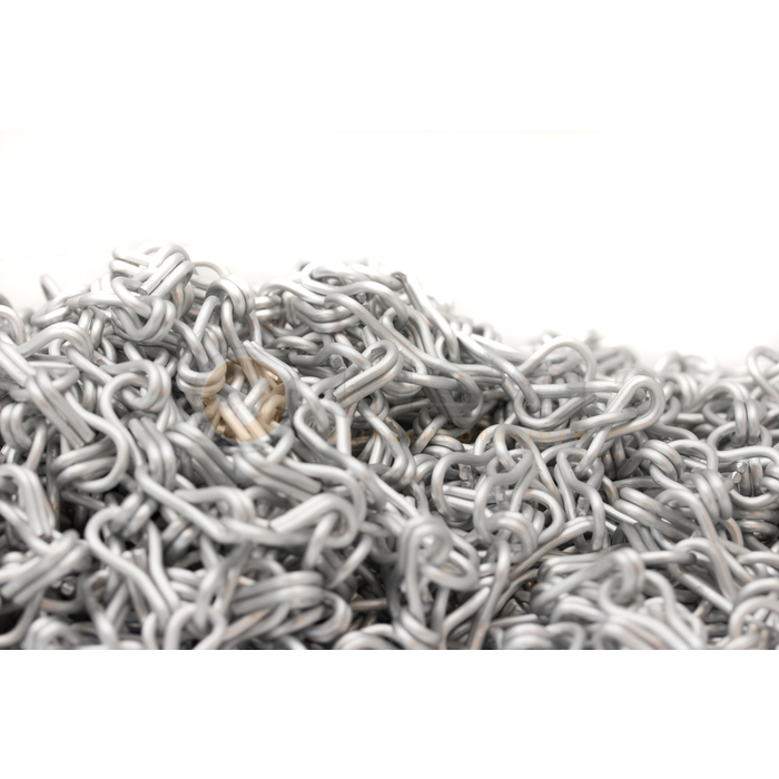 Liso ® Liso ® Kettinggordijn kleur Zilver Satin  - per meter