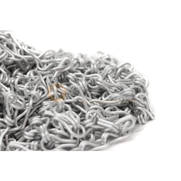 Liso ® Liso ® Kettinggordijn kleur Zilver Satin  - per meter