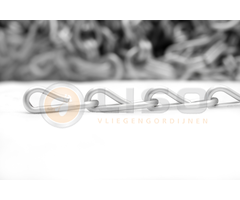 Liso® Aluminium kettinggordijn Aluminium ketting voor Liso® kettinggordijn – Zilver Satin | Per meter