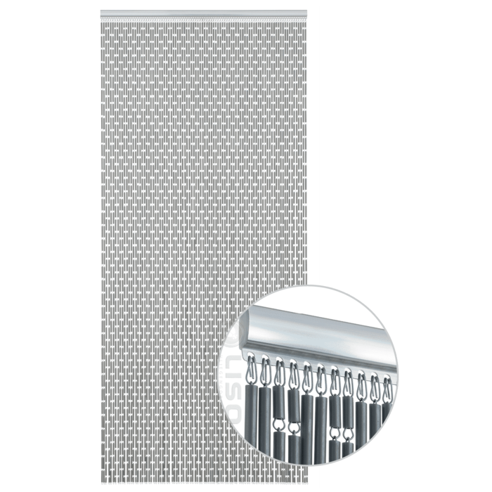 Liso ® Vliegengordijn Liso ® Hulzengordijn RAL 9007 Grijs aluminium | Op maat gemaakt