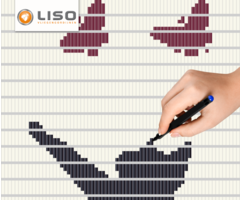 Liso ® Vliegengordijn met eigen ontwerp - Doe-het-zelf pakket. Prijs per / m²