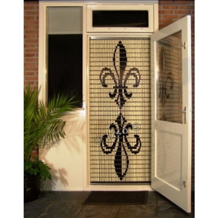 Liso ® 114 Vliegengordijn met Dubbele Lely - kant en klaar 92 x 209