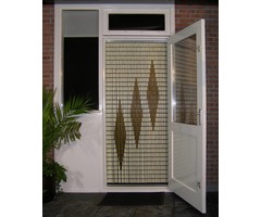 Liso ® 005 Vliegengordijn met Drie Ruiten - kant en klaar 92 x 209