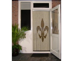 Liso ® 004 Vliegengordijn met Franse Lely - kant en klaar 92 x 209