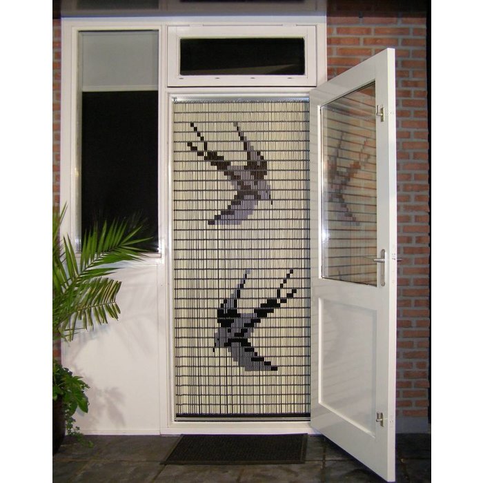 Liso ® 012 Vliegengordijn met Zwaluwen - kant en klaar 100 x 232