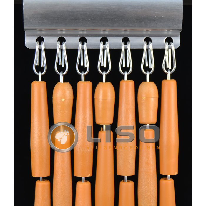 Miami ® Vliegengordijn Miami Woodlook - Licht ✔ Doe-het-zelf pakket - Prijs per m²