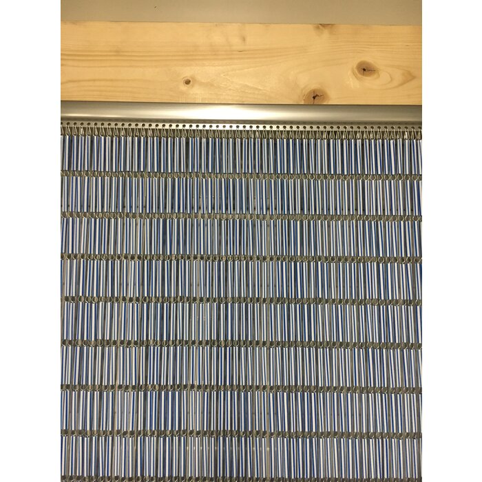 Liso ® Vliegengordijn Blauw gestreept recht - kant en klaar 92 x 209