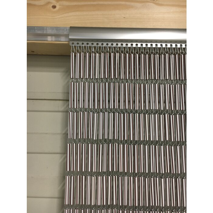 Liso ® Vliegengordijn Bruin gestreept recht - kant en klaar 92 x 209