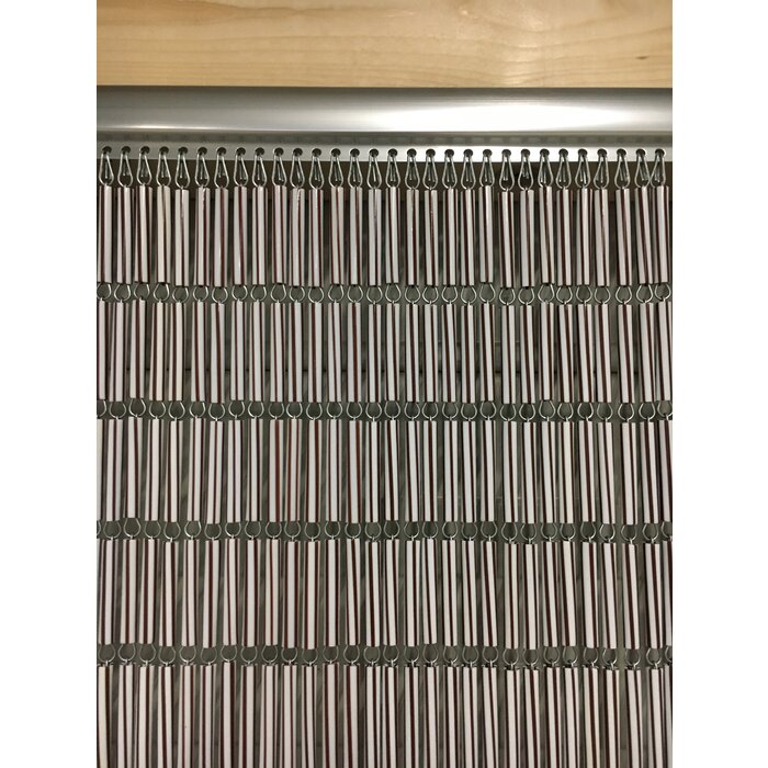 Liso ® Vliegengordijn Bruin gestreept recht - kant en klaar 92 x 209