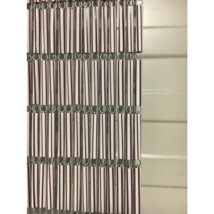 Liso ® Vliegengordijn Bruin gestreept recht - kant en klaar 92 x 209