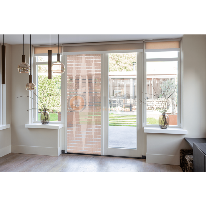 Liso ® Vliegengordijn Liso ® Hulzengordijn met Vijf Ruiten | Op maat gemaakt