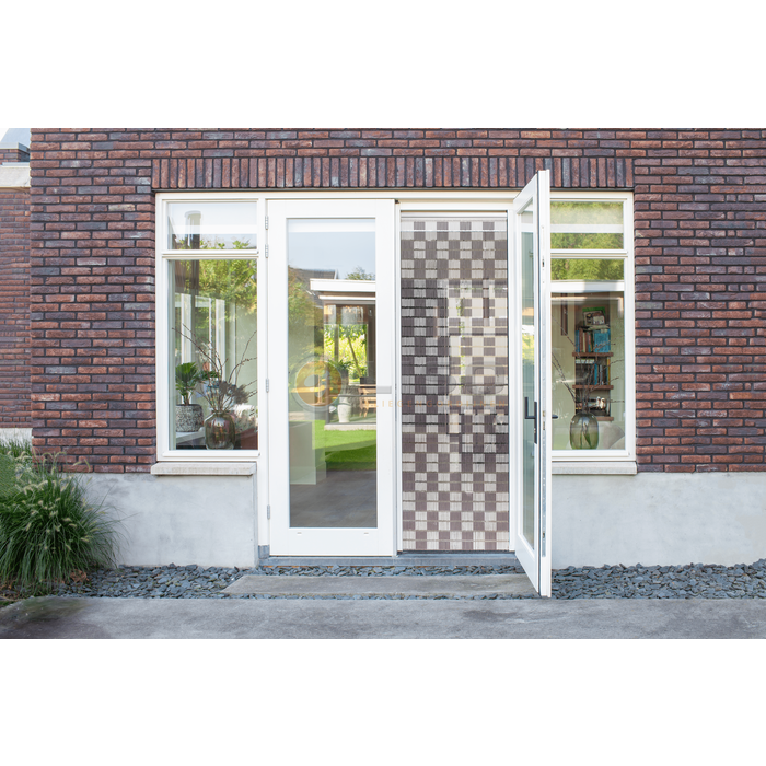 Liso ® Vliegengordijn Liso ® Hulzengordijn met Dambord | Op maat gemaakt