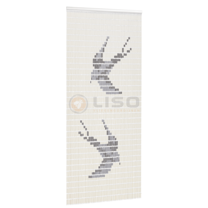 Liso ® Vliegengordijn Liso ® Hulzengordijn met Zwaluwen | Op maat gemaakt