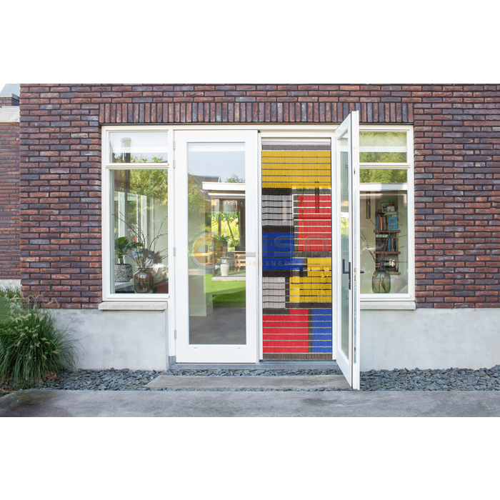 Liso ® Vliegengordijn Liso ® Hulzengordijn met Gekleurde Vlakken | Op maat gemaakt