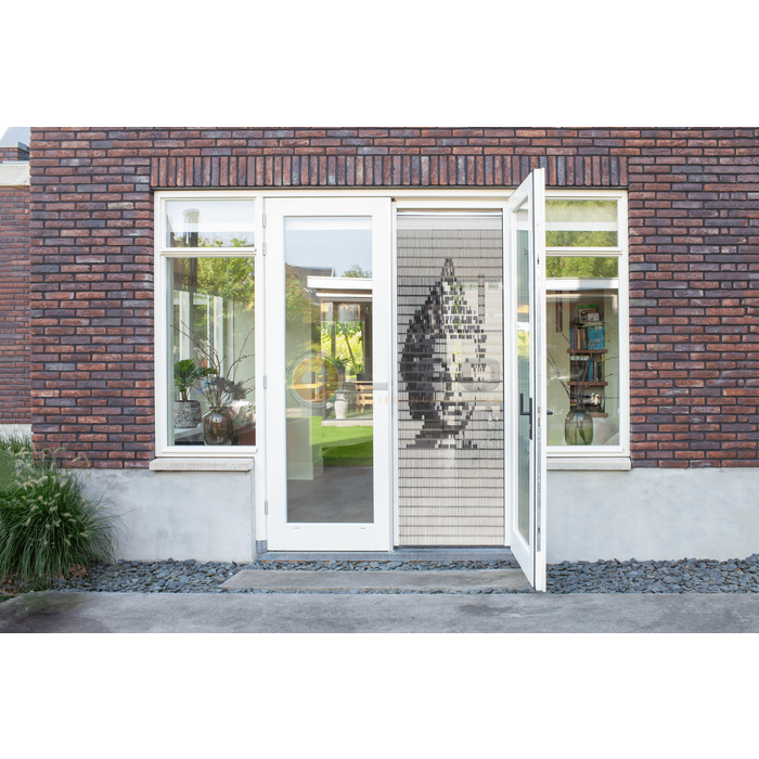 Liso ® Vliegengordijn Liso ® Hulzengordijn met Boeddha | Op maat gemaakt
