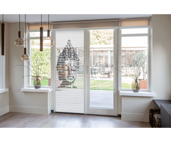 Liso ® Vliegengordijn Liso ® Hulzengordijn met Boeddha | Op maat gemaakt
