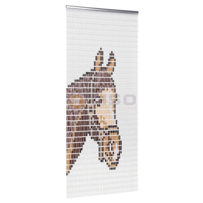 Liso ® Vliegengordijn Liso ® Hulzengordijn met Paard met halster | Op maat gemaakt