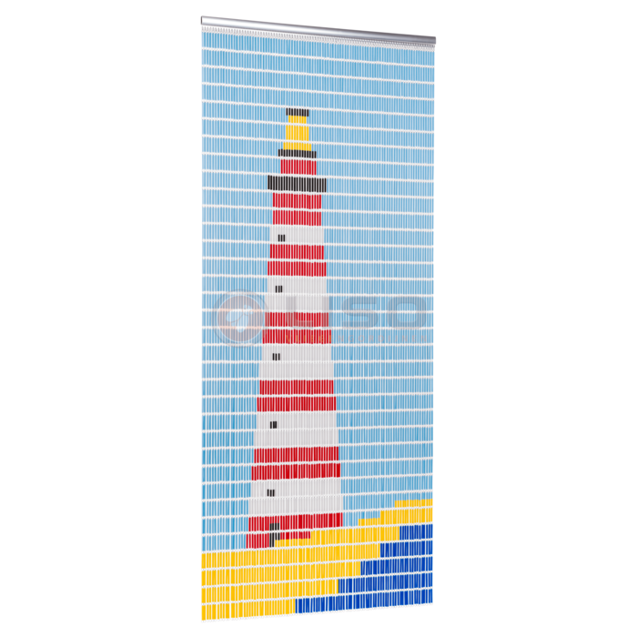Liso ® Vliegengordijn Liso ® Hulzengordijn met Vuurtoren | Op maat gemaakt