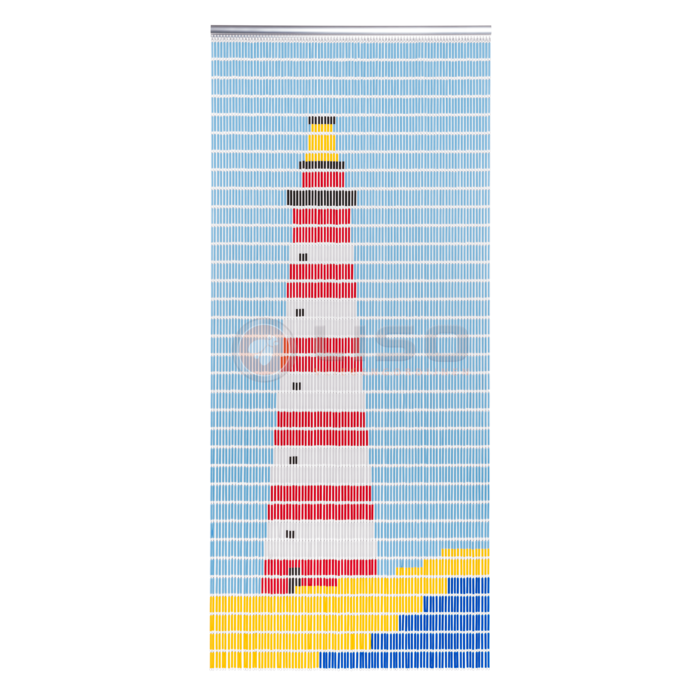 Liso ® Vliegengordijn Liso ® Hulzengordijn met Vuurtoren | Op maat gemaakt