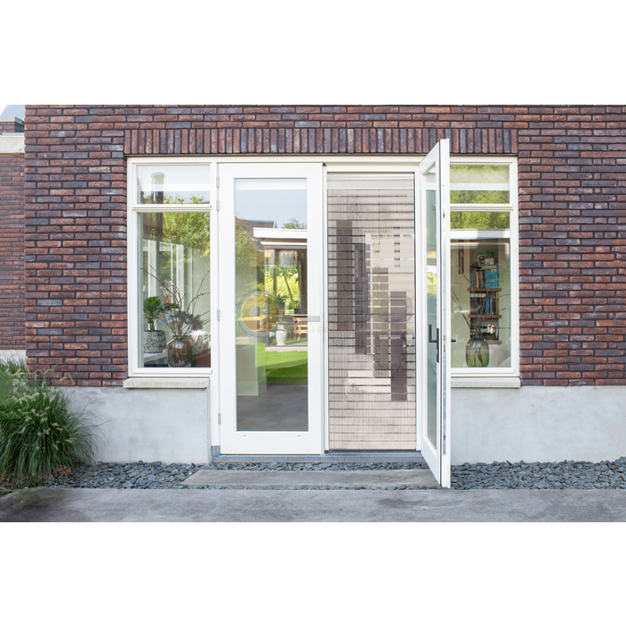 Liso ® Vliegengordijn Liso ® Hulzengordijn met Balken | Doe-het-zelf pakket