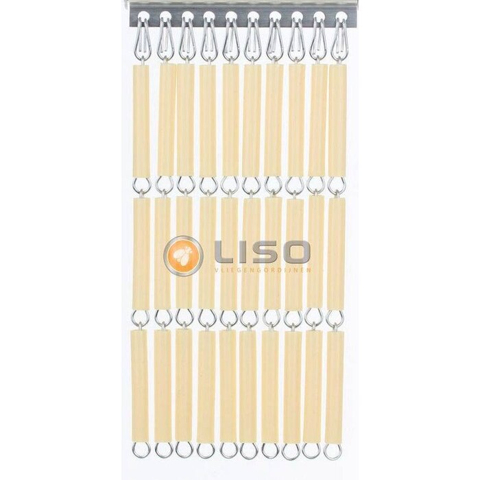 Liso ® Vliegengordijn Liso ® Hulzengordijn met Sterren | Doe-het-zelf pakket