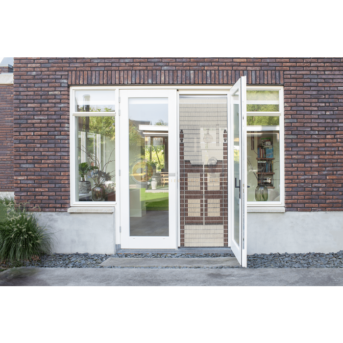 Liso ® Vliegengordijn Liso ® Hulzengordijn met Saloondeurtjes | Doe-het-zelf pakket