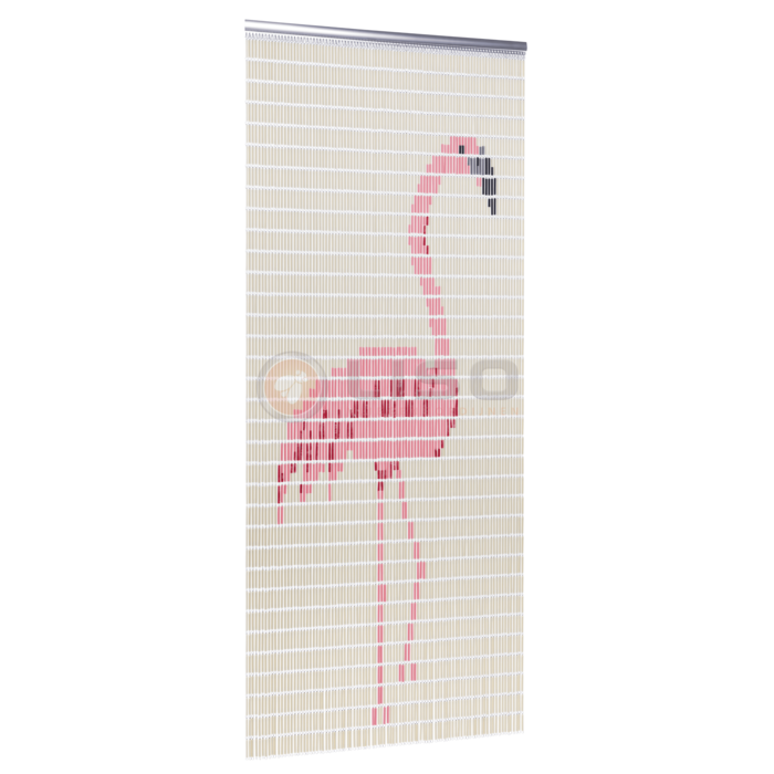 Liso ® Vliegengordijn Liso ® Hulzengordijn met Flamingo | Doe-het-zelf pakket