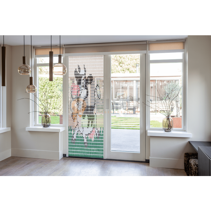 Liso ® Vliegengordijn Liso ® Hulzengordijn met Koetje | Doe-het-zelf pakket